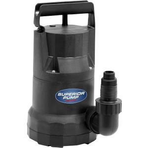 Superior Pump 91359 1/3 HP Utility Pump-Oil Free Design, Black