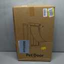 Dog Door for Wall, All Aluminum Large Doggy Door Doggie door, Pet Door Easy to Install, 2 Magnetic Flaps Energy Efficient, Wide Telescoping Tunnel for Interior & Exterior Walls, Pet Up to 110 Lb-Black