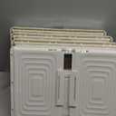 CTSNSLH 4 Tier Plastic Storage Bins and Boxes Organizer - Stackable with Lids for Bedroom, Living Room, Office - Foldable Containers (White)