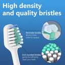Replacement Toothbrush Heads for AquaSonic Duo Series and Home Dental Center Electric Toothbruh, NOT Compatible with Duo Series Pro, 5 White + 5 Black