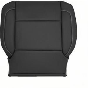 Mievlyo Driver or Passenger Side Bottom Perforated Leather Seat Cover Black Compatible with Chevy Silverado Tahoe Suburban Avalanche GMC Yukon Sierra 1500 2500HD 3500HD 2015-2019