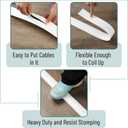 Bates- Floor Cord Cover, 6ft Cable Cover, White, Extension Cord Cover Floor, Cord Protector, Floor Cable Cover, Cord Hider Floor, Cable Cover Floor, Cable Floor Cover, Cable Covers for Cords