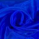 Fynite Royal Blue Organza Fabric by The Yard | 1 Yard Long | 44" Wide | Bridal Soft Sheer Organza Tulle for DIY Wedding Dress Fashion Craft Decorations