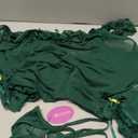 Avidlove Women's Lingerie Set 2 Piece Mesh Lace Sheer Chemise and G String Babydoll Nightwear Bright Green, size XL
