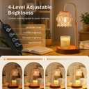 Candle Warmer Lamp with Timer Dimmer, House Warming Gifts New Home Room Decor, Wax Melt Warmer for Scented Wax Jar Candles, Birthday Gifts for Women Mom Her, Champagne