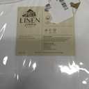 Linen Home 100% Cotton Percale Weave Fitted Sheet, Twin Size, White, 1 Deep Pocket Fitted Sheet, Fits Mattress Upto 16" Crisp and Cool Strong Bed Linen, 39"X75"+15"