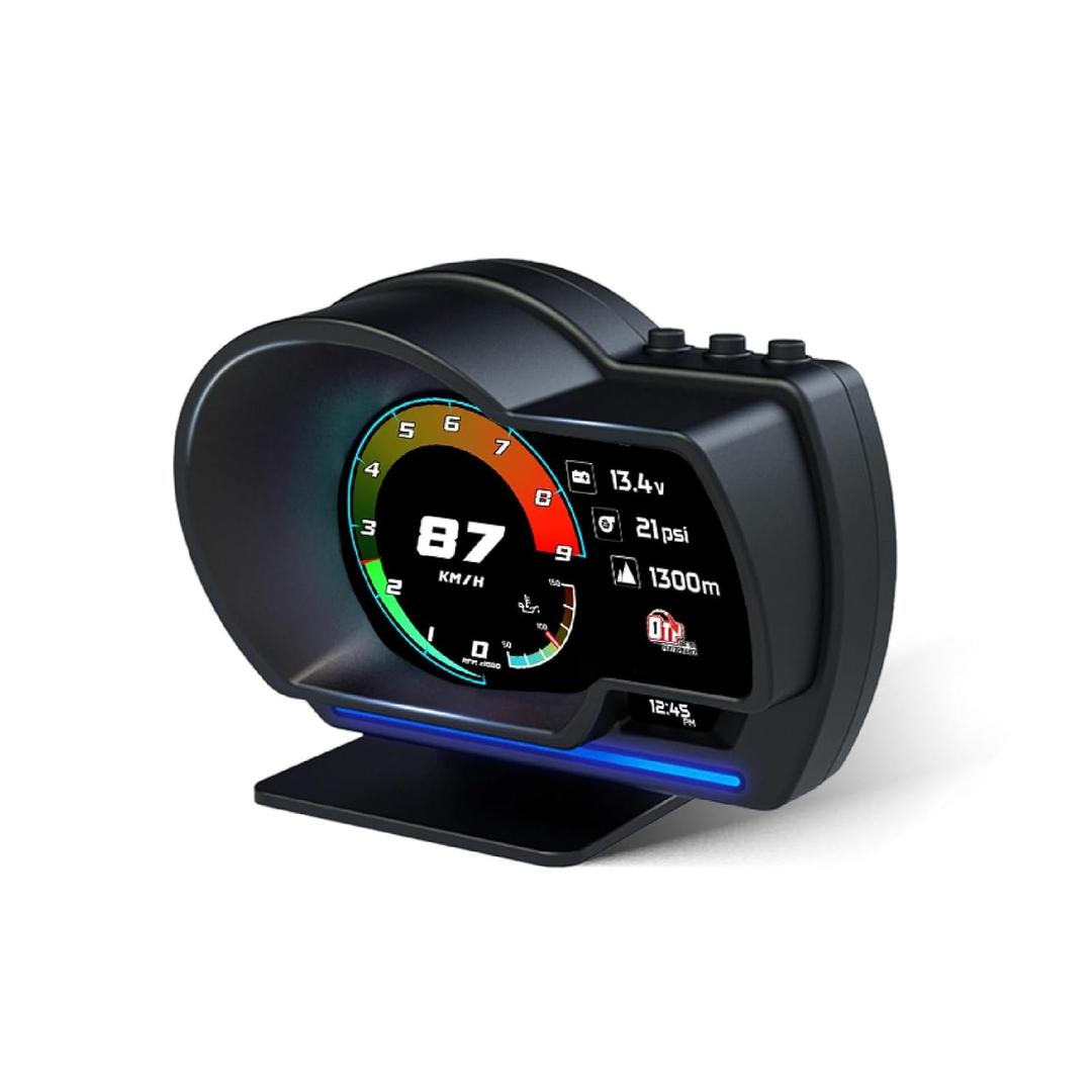 Performance OTP P6 Car OBD OBD2 GPS Meter Speedometer Gauge P6 GPS HUD Water Temp Turbo Honda Toyota Nissan Mitsubishi Smart H06+