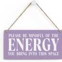 Purple Decor Spiritual Meditation Room Decor Inspirational Spa Decoration Positive Affirmations Wall Wood Plaque Sign Hanging Door Sign Home Office Yoga Room Decoration