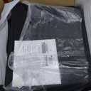 Signature Design by Ashley 25" Tallenger Modern Upholstered Swivel Counter Height Barstool, Set of 2, Black & Dark Brown