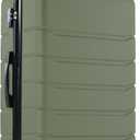 OLIXIS 28 Inch Luggage, Hardside Checked Suitcase with Spinner Wheels, Lightweight ABS Hard Shell Travel Luggage, TSA Approved Lock, Expandable Large Suitcase for Business & Travel–Olive Green