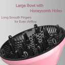 Universal Hair Diffuser Adaptable Hair Dryer Attachment for Blow Dryer Nozzles from 1.7 to 2.2 inch Diameter (Pink)