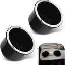 2 PCS Car Multi-Function Cup Holder Insert, Car Beverage Can Holder, Car Interior Embedded Replaceable Tray, Universal for Most Cars (Black)