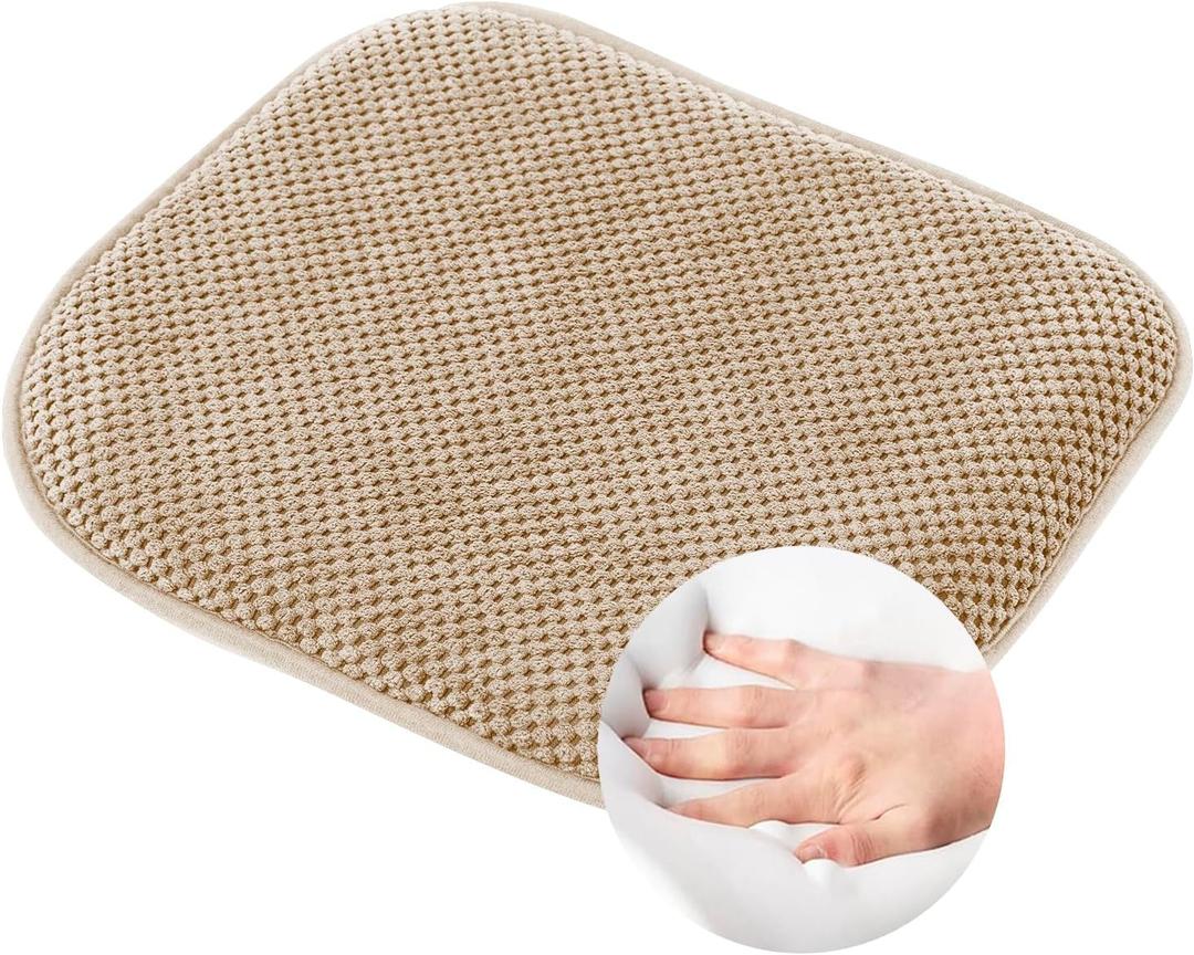 SWEMSTAR Chair Cushions - 15"*17" Kitchen Dining Chair Pads Foam Seat Cushion for Chairs Barstool Cushions Non Slip Seat Pad (Camel)
