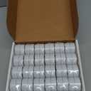 White Candles Tealights in Bulk Unscented in Festive Metallic Metal Cups for Holiday, Party, Wedding and Home Decoration Made in USA