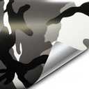VViViD Vinyl Camouflage Pattern Wrap Air-Release Adhesive Film Sheets (30ft x 5ft, Snow Camouflage)