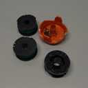 THTEN SF-080 String Trimmer Spool Line Compatible with Black and Decker SF-080-BKP 20ft 0.080" GH3000 LST540 GH3000R LST540B Weed Eater Auto Feed Single Line with 90583594 Cap Covers Parts