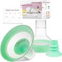 Nenesupply 17mm Flange Inserts and 24mm Flanges Compatible with Medela Breast Pump Parts Replacement 17mm Flange for Medela Work with Pump in Style Parts Symphony Swing Maxi Harmony Personalfit Flex