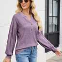 Edelqual Women's Sweater V Neck Long Sleeve Tops Winter Pullover Casual Fall Outfits Fashion Trendy Clothes Christmas (M)
