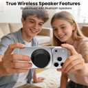 Birthday Gifts for Men Who Have Everything Bluetooth Speakers Phone Stand, Portable Gadgets for Men Gifts Dad Gift Prensent (Black)