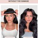 Velvet Overnight Curls Heatless Hair Curler No Heat Satin Heatless Curling Rods Foam Sponge Hair Rollers for Short Long Hair to Sleep in Care Styling Tools - Black