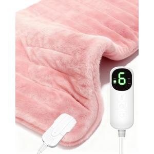 Heating Pad for Period Cramps, Electric Heating Pad for Lower Back,Abdomen Pain Relief,6 Heat Setting (Max 158F), 2H Auto-Off,6ft Cord, Machine Washable, Christmas Gift for Women,12" x 24"