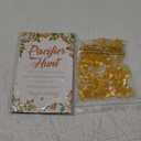 Thyle 51 Pcs Little Cutie Pacifier Hunt Baby Shower Games Include Orange Theme Hunt Sign and 50 Acrylic Pacifiers A Little Cutie Is On The Way Baby Shower Game Decoration for Gender Reveal Party Decor