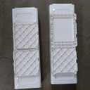 52.76" Tall Narrow Bathroom Storage Cabinet with Doors and Adjustable Shelves Plastic Slim Bathroom Storage Organizers Small Space Saver for Laundry Room Dorm Kitchen Quick Assembly, White