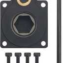 RC Electric Roto Starter E-Start Backplate Power Back Cover 11011 & Drill Start Wand Power Starter Shaft Rod Pin End 11003 for 1/10 HSP HPI Vertex VX 16/18/21, CXP SH 18/21 Engines (Hole Centers 27mm)