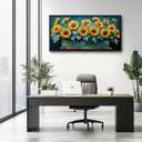Large Sunflowers Wall Art for Living Room, Floral Canvas Oversized Wall Decor Flowers Modern Framed Pictures Painting Print Artwork for Bedroom Office 60" L x 30" W