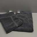 Utopia Towels Cotton Banded Rug, Bath Mats, Not a Bathroom Rug, 21 by 34 Inches, 100% Ring Spun Cotton, Highly Absorbent Shower Bathroom Floor Mat, Gray, 2 Pack