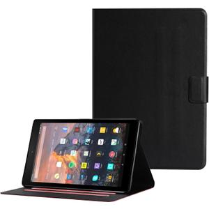 DTangLsm for Amazon Fire HD 10 Tablet Case (Previous 9th / 7th / 5th Generation, 2019/2017/2015 Release) 10.1" Premium PU Leather Stand Cover for Kindle Fire HD 10 Case, AutoWake/Sleep, Black