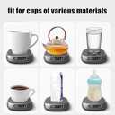 1PCS Coffee Mug Warmer, Mug Warmer, Coffee Cup Warmer, USB Rechargeable Mug Warmer, Electric Coffee Cup Warmer Screen Touch for Desk, Kitchen, Travel