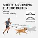 Thalirem Hands Free Dog Leash for Running Walking Jogging, Reflective Adjustable Waist Leash for Small Medium Large Dogs