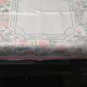 CYAOOI Chinoiserie Mahjong Mat for Table, 31.5" x 31.5" Pink Anti Slip and Noise Reduction Multi Purpose Pretty Gaming Mat for Poker, Card, Dominoes, Board & Tile Games, Mahjong Gift with Carrying Bag