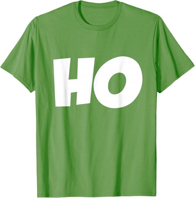 Ho Ho Ho Christmas Shirt Ho Shirt Matching T-Shirts Holidays T-Shirt, S