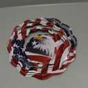 Eagle Wind Spinner Hanging Outdoor,Patriotic Wind Spinner Sun Catcher,3D Metal Art Sculptures Kinetic Craft Spinner for Garden Decor,4 of July Party Decorations for Backyard Patio Lawn Indoor
