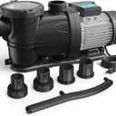 In/Above Ground Pool Pump, Self Primming High Flow (Single Speed, 2HP, 8120 GPH, 115V)