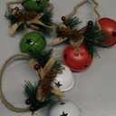 Christmas Bell Door Hanger Wall Hanger Ornaments,Berry Matsuba Pinecones for Christmas Holiday Rustic Vintage Farmhouse Wreath Door Winter Holiday Decoration3pack