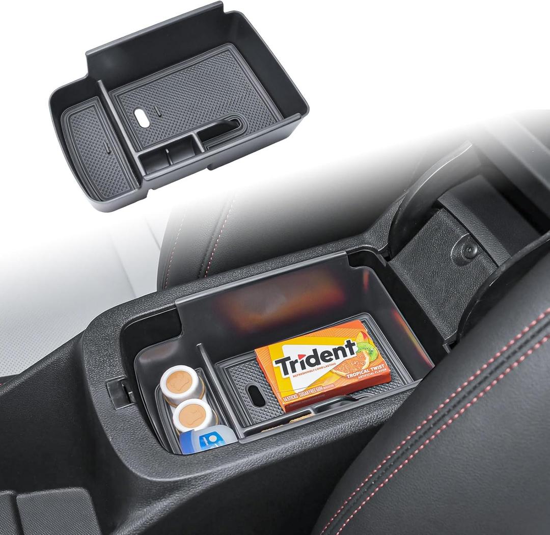 TACOBRO Center Console Insert Tray Compatible with 2024 2025 2026 Chevrolet Trax and 2024-2026 Buick Envista Interior Accessories, Armrest Secondary Storage Organizer Box