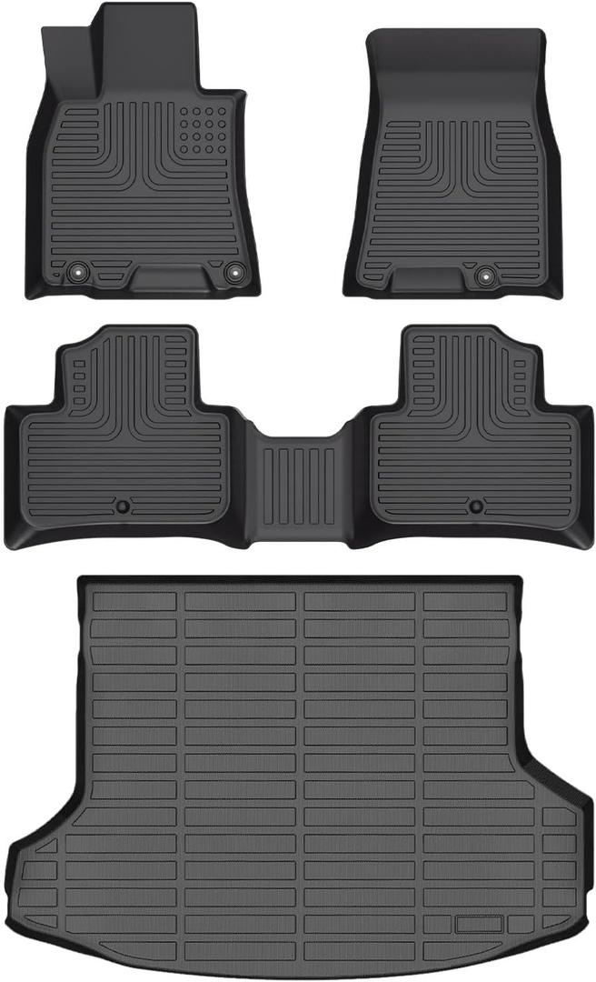 for Genesis GV70 Floor Mats 2025 2024 2023 2022,Car Mats for Genesis GV70 All Weather Floor Mats Cargo Liner Accessories 2022-2025 (Not Fit Electrified GV70)