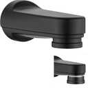 Metal Pull Down Bathtub Spout with Diverter, 5-1/4" Length, Repair Part Tub Spout, Rebuilt with RP33794& RP12307, Matte Black