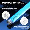 COOSPIDER T8 F10 U/V BL 10W Replacement Light Bulb, CFL Fluorescent Straight Tube Fluorescent Light for Home/Office, 13 Inch Light Tube for 20W Electric Zapper G13 Base, 10W 4PCS