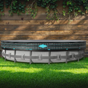 POOLHACKER 21FT Round Pool Cover, Pool Covers for Above Ground Pools, Winter Pool Cover, Above Ground Pool Cover, Tear-Resistant & Dustproof（Black）