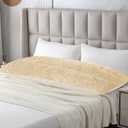 21x54 Body Pillow Cover with Zipper, Fluffy Faux Fur Big Body Pillow Case, Soft Long Plush Body Pillow Sham for Adults Side Sleeper-Beige