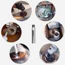 5/8"-11 Thread Angle Grinder Extension Shaft Set Connecting Rotary Rod Car Polishing Adapter of 3pcs, 3 inch, 3.9inch, 5.5inch