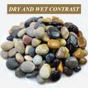 FANTIAN 40 lbs Garden Rocks Pebbles, 2-3 Inch Decorative Large River Rocks for Landscaping, Painting, Aquarium, Plants, Crafting, Walkways and Outdoor Decorative Stones