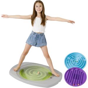 Balance Board for Kids, Toddler Balance Board Maze, Wobble Board with 6 Colored Balls,3 Replacement Labyrinth Boards, Balancing Board Physical Therapy for Sensory Training