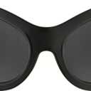 ICARA Oversized Fashion Sunglasses for Women Men Chic Y2k Style Curved Wrap-Around Oval Sun Glasses