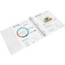Amazon Basics 3 Ring Binders, 1.5 Inch D-Ring Organizer for School, Home Office, White, 4 Pack