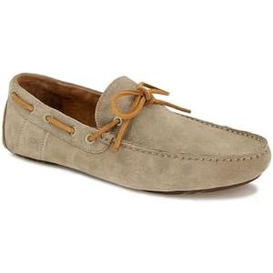  Gentle Souls by Kenneth Cole Men's Nyle Driver Boat Slipper, Taupe Suede, Size 7